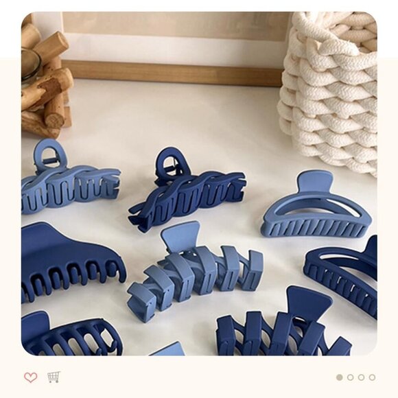 12 Pcs Claw Clips, Multi-Shapes Hair Clips for Women, Non-Slip Large Jaw Claw Cl - Picture 6 of 6